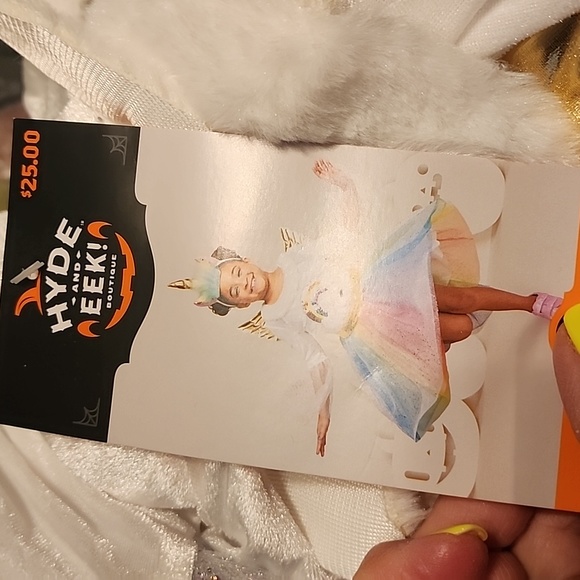 Hyde & EEk Girls Rainbow Unicorn Dress Costume Medium 7/8 Halloween New - Picture 5 of 5